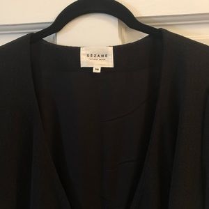 Sezane Black Wrap Dress - NWOT
